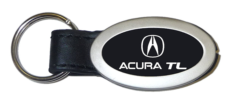 Acura TL Oval Leather Key Fob - Black