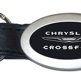 Chrysler Crossfire Oval Leather Key Fob - Black