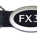 Infiniti FX35 Oval Leather Key Fob - Black