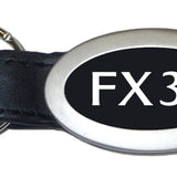 Infiniti FX35 Oval Leather Key Fob - Black