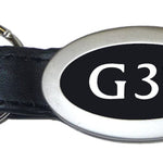 Infiniti G37 Oval Leather Key Fob - Black