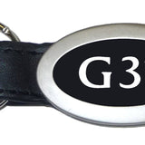 Infiniti G37 Oval Leather Key Fob - Black