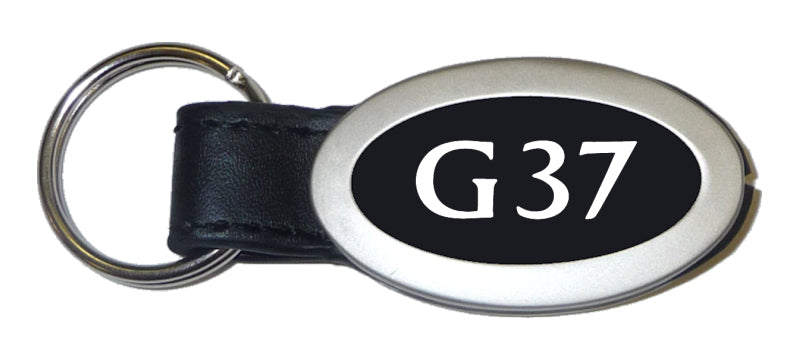 Infiniti G37 Oval Leather Key Fob - Black