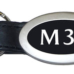 Infiniti M35 Oval Leather Key Fob - Black