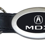 Acura MDX Oval Leather Key Fob - Black