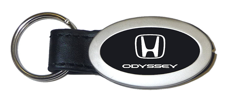 Honda Odyssey Oval Leather Key Fob - Black