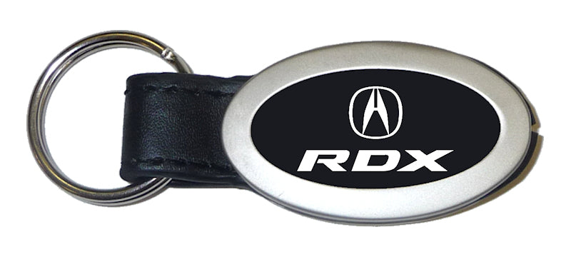 Acura RDX Oval Leather Key Fob - Black