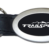 Honda TrailSport Oval Leather Key Fob - Black