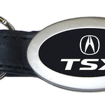 Acura TSX Oval Leather Key Fob - Black