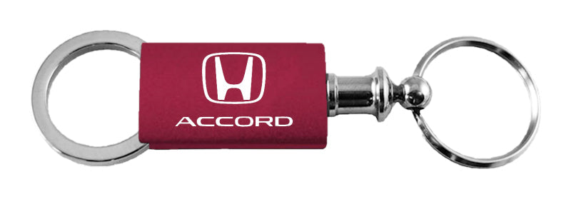 Honda Accord Anodized Aluminum Valet Key Fob - Burgundy