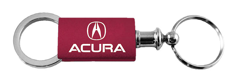 Acura Anodized Aluminum Valet Key Fob - Burgundy