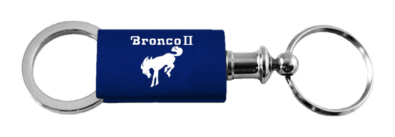 Ford Bronco II Anodized Aluminum Valet Key Fob - Navy