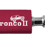 Ford Bronco II Climbing Aluminum Valet Key Fob - Burgundy