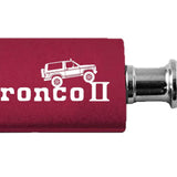 Ford Bronco II Climbing Aluminum Valet Key Fob - Burgundy