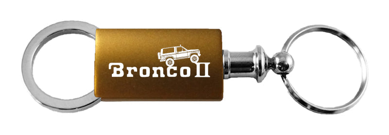 Ford Bronco II Climbing Anodized Aluminum Valet Key Fob - Gold