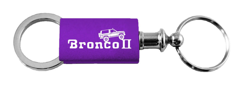 Ford Bronco II Climbing Anodized Aluminum Valet Key Fob - Purple