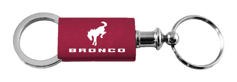 Ford Bronco 2020 Anodized Aluminum Valet Key Fob - Burgundy