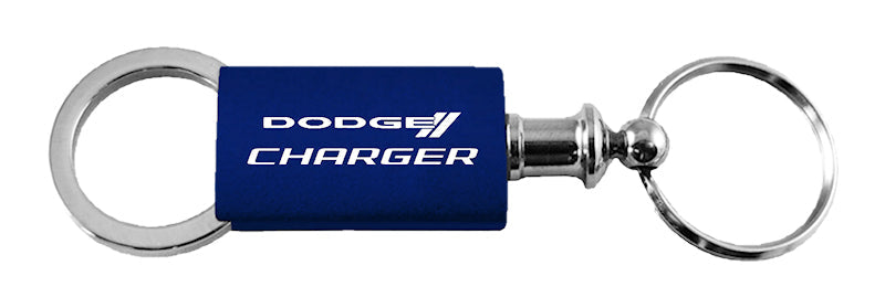 Dodge Charger Anodized Aluminum Valet Key Fob - Navy