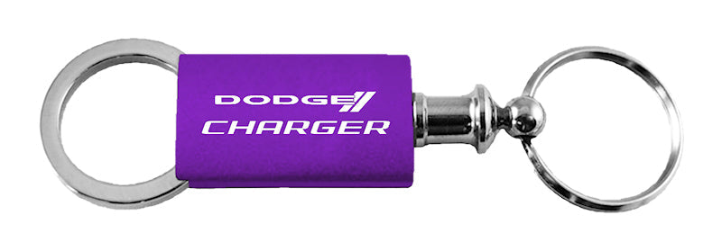 Dodge Charger Anodized Aluminum Valet Key Fob - Purple