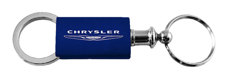 Chrysler Anodized Aluminum Valet Key Fob - Navy