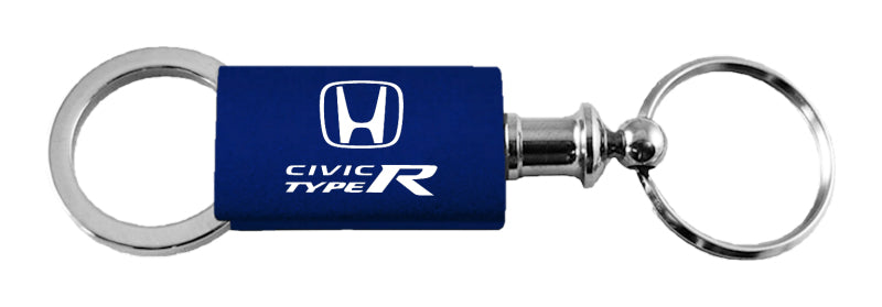 Honda Civic Type R Anodized Aluminum Valet Key Fob - Navy