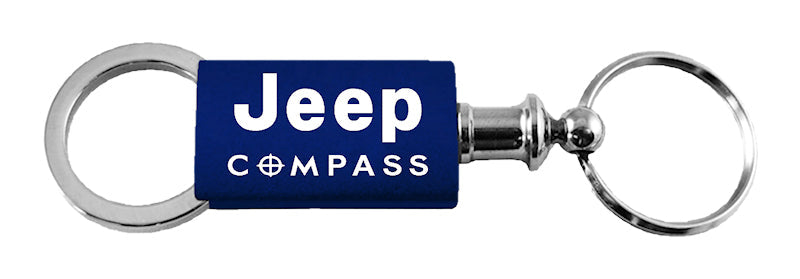 Jeep Compass Anodized Aluminum Valet Key Fob - Navy