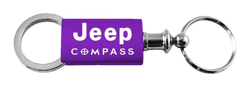 Jeep Compass Anodized Aluminum Valet Key Fob - Purple