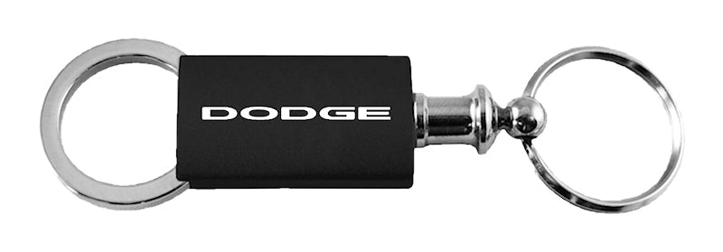 Dodge Anodized Aluminum Valet Key Fob - Black