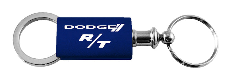 Dodge R/T Anodized Aluminum Valet Key Fob - Navy