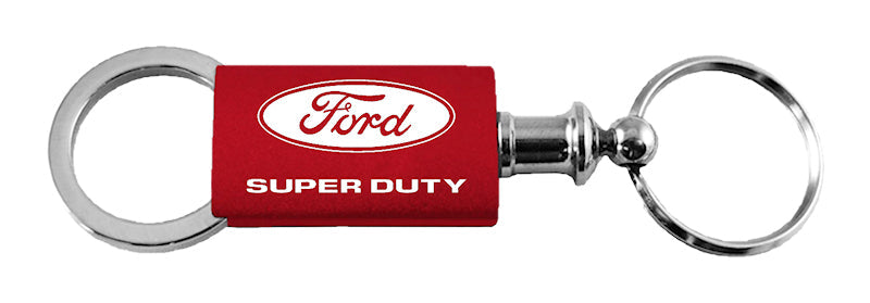 Ford Super Duty Anodized Aluminum Valet Key Fob - Red