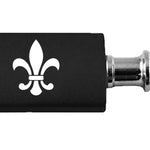 Novelty Fleur-De-Lis Anodized Aluminum Valet Key Fob - Black