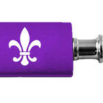 Novelty Fleur-De-Lis Anodized Aluminum Valet Key Fob - Purple