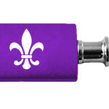 Novelty Fleur-De-Lis Anodized Aluminum Valet Key Fob - Purple