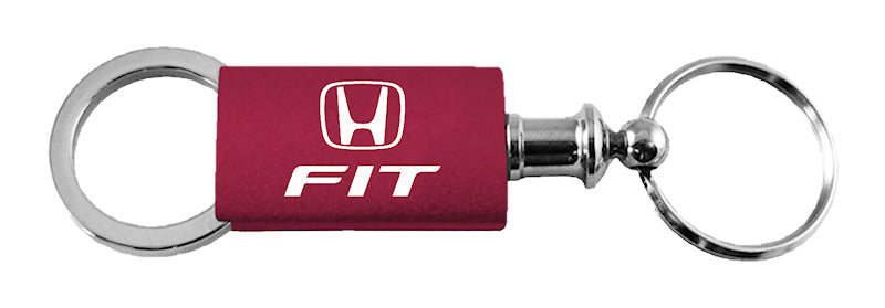 Honda Fit Anodized Aluminum Valet Key Fob - Burgundy