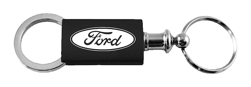 Ford Anodized Aluminum Valet Key Fob - Black