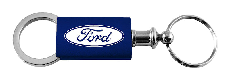 Ford Anodized Aluminum Valet Key Fob - Navy