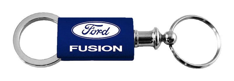 Ford Fusion Anodized Aluminum Valet Key Fob - Navy