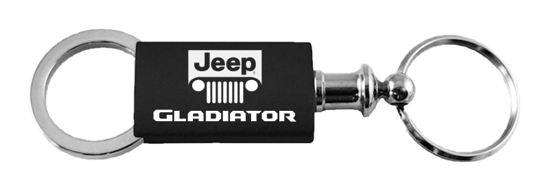 Jeep Gladiator Anodized Aluminum Valet Key Fob - Black