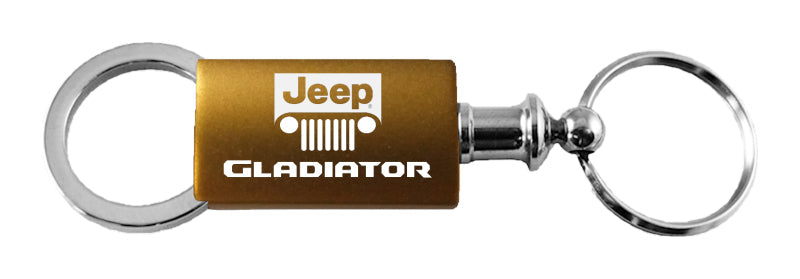 Jeep Gladiator Anodized Aluminum Valet Key Fob - Gold