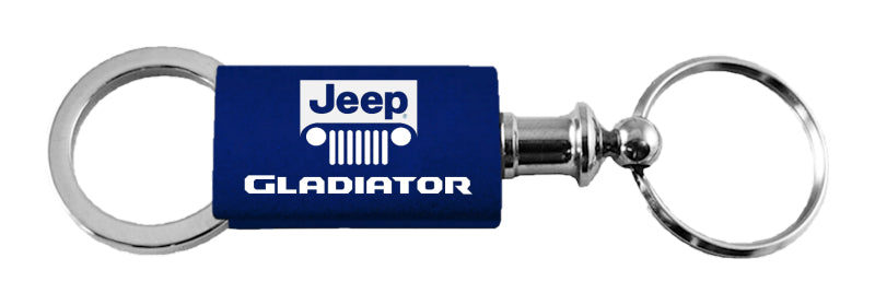 Jeep Gladiator Anodized Aluminum Valet Key Fob - Navy