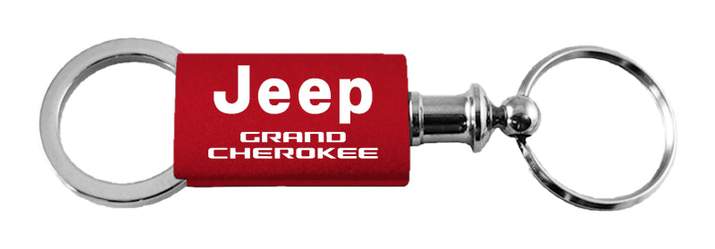 Jeep Grand Cherokee Anodized Aluminum Valet Key Fob - Red