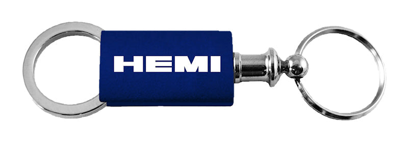 Mopar Hemi Anodized Aluminum Valet Key Fob - Navy