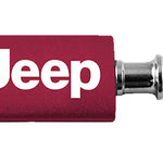 Jeep Anodized Aluminum Valet Key Fob - Burgundy