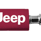 Jeep Anodized Aluminum Valet Key Fob - Burgundy