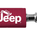 Jeep Climbing Anodized Aluminum Valet Key Fob - Burgundy