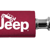 Jeep Climbing Anodized Aluminum Valet Key Fob - Burgundy