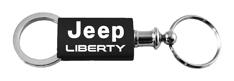 Jeep Liberty Anodized Aluminum Valet Key Fob - Black