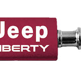 Jeep Liberty Anodized Aluminum Valet Key Fob - Burgundy