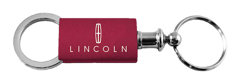 Lincoln Anodized Aluminum Valet Key Fob - Burgundy