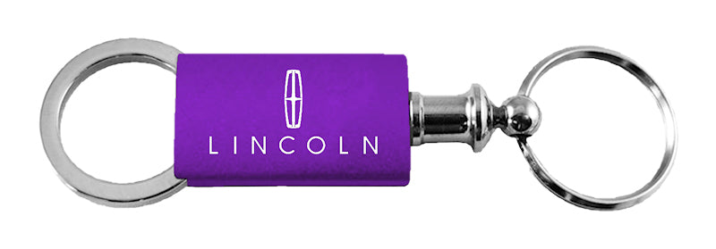 Lincoln Anodized Aluminum Valet Key Fob - Purple